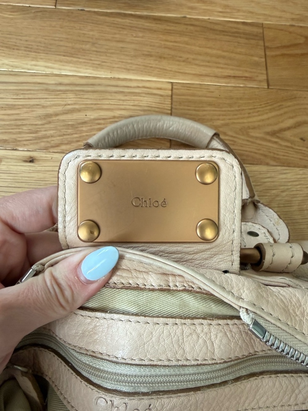 Vintage Chloe Light Pink Mini Leather Paddington - Picture 11 of 14